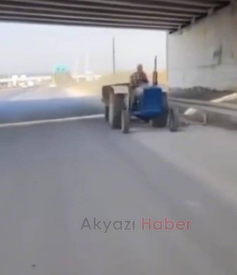 D-100'de ters yönde gitti