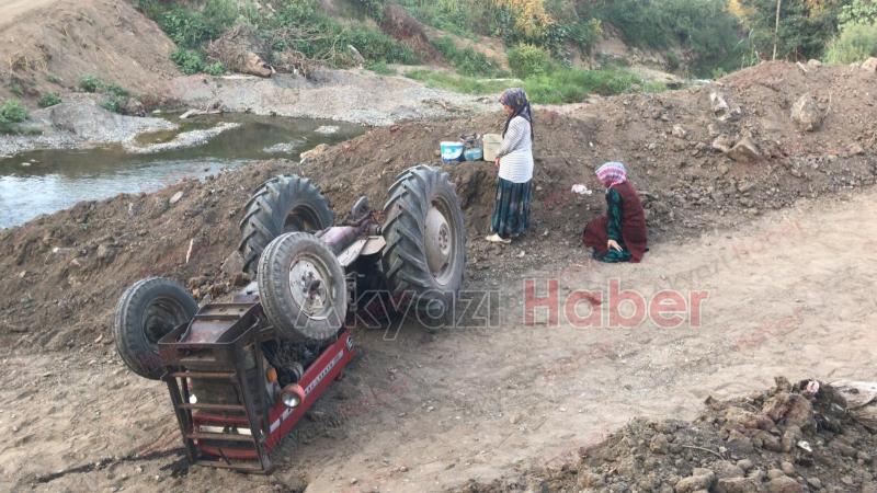 Traktör takla attı: Baba öldü, oğlu yaralı