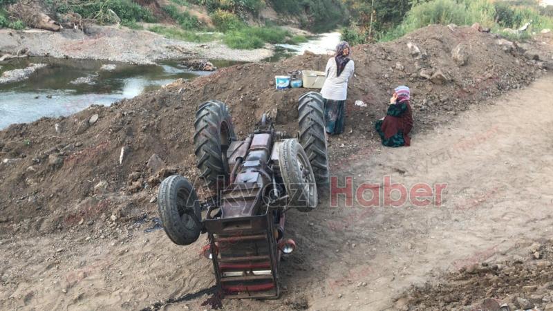 Traktör takla attı: Baba öldü, oğlu yaralı