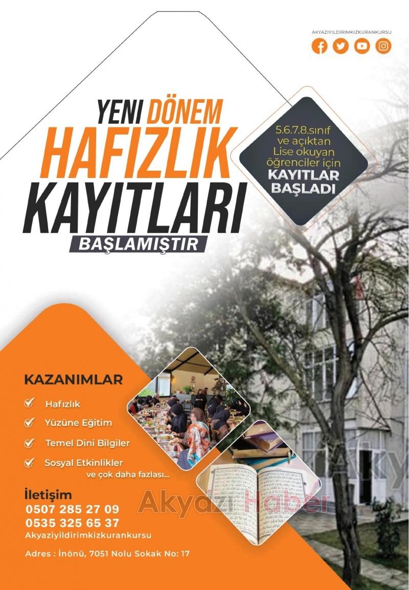 Hafızlık kayıtları başladı