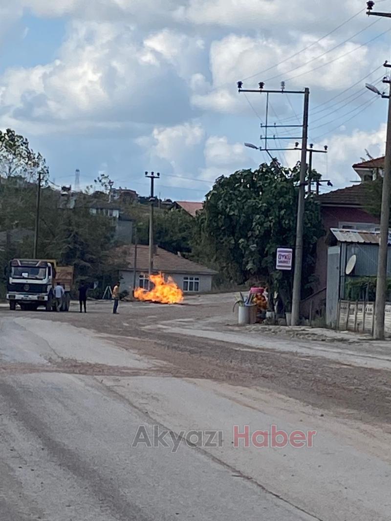 Doğal gaz hattında patlama