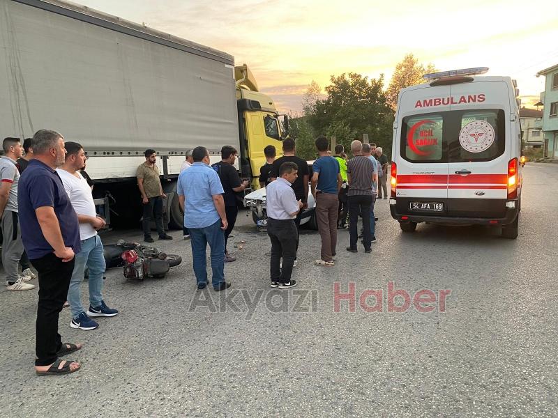 Akyazı'da kaza: 1 kişi yaralandı