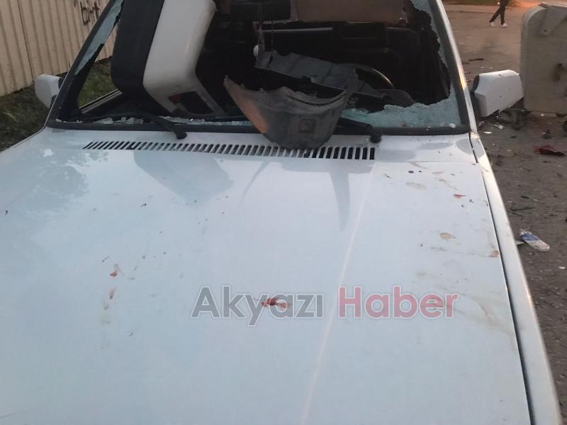 Akyazı'da kaza: 1 kişi yaralandı