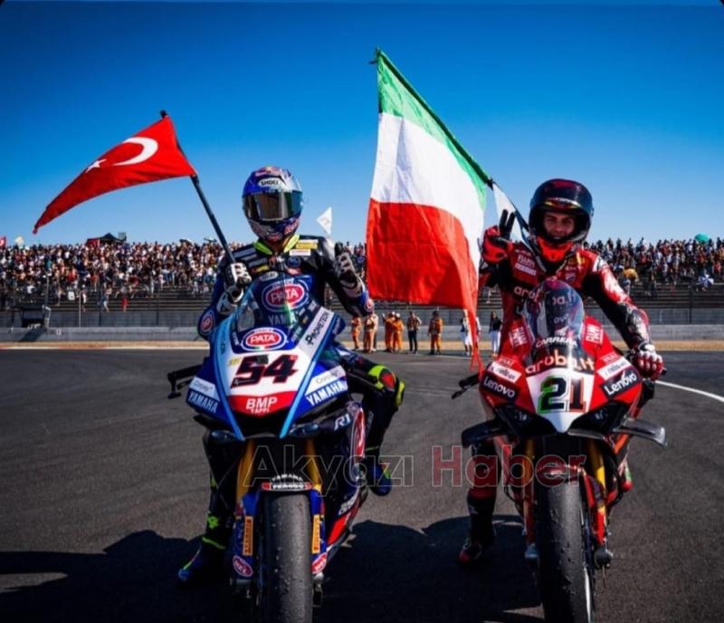 Milli motosikletçi Toprak Razgatlıoğlu, Fransa'da ilk yarışta birinci oldu