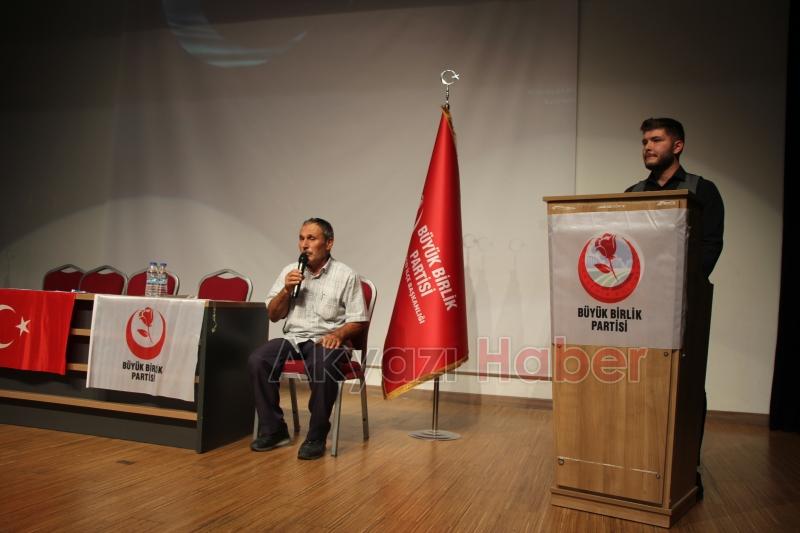 BBP Akyazı İlçe Başkanlığına Naim Yolcu tekrar seçildi