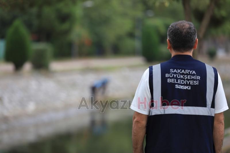 Çark Deresi ve çevresi'nde rutin temizlik