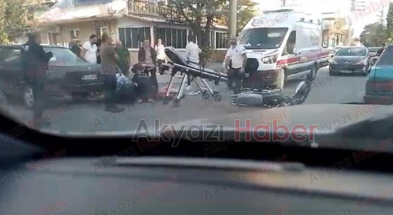 Akyazı'da kaza 1 ağır yaralı