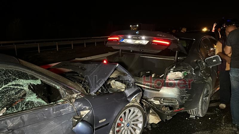 Otoyolda 11 araç birbirine girdi: 6 yaralı