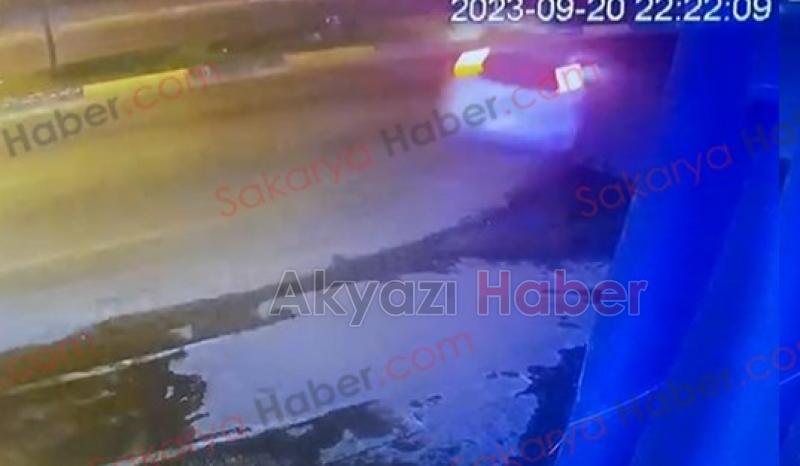 Serdivan'da faciadan dönülen kaza kamerada