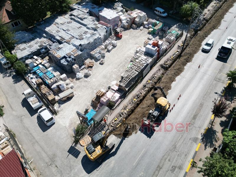 Ekrem Yüce Akyazı'daki içmesuyu çalışmalarını inceledi