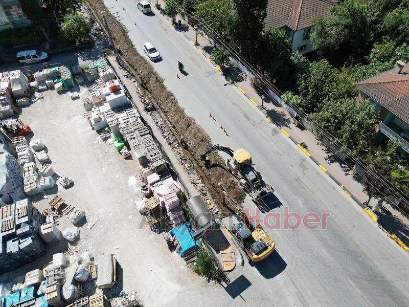 Ekrem Yüce Akyazı'daki içmesuyu çalışmalarını inceledi