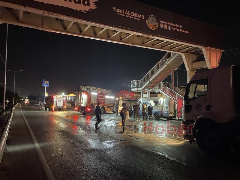 Şehirde büyük yangın, 4 saatte söndürülebildi