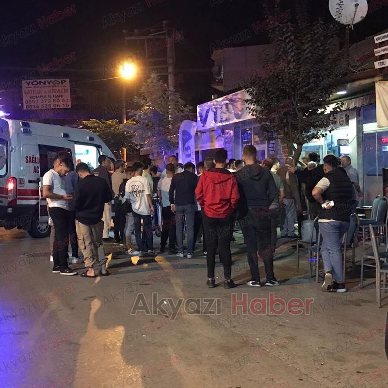 Akyazı'da maç sonrası kavgada 1 kişi ağır yaralandı