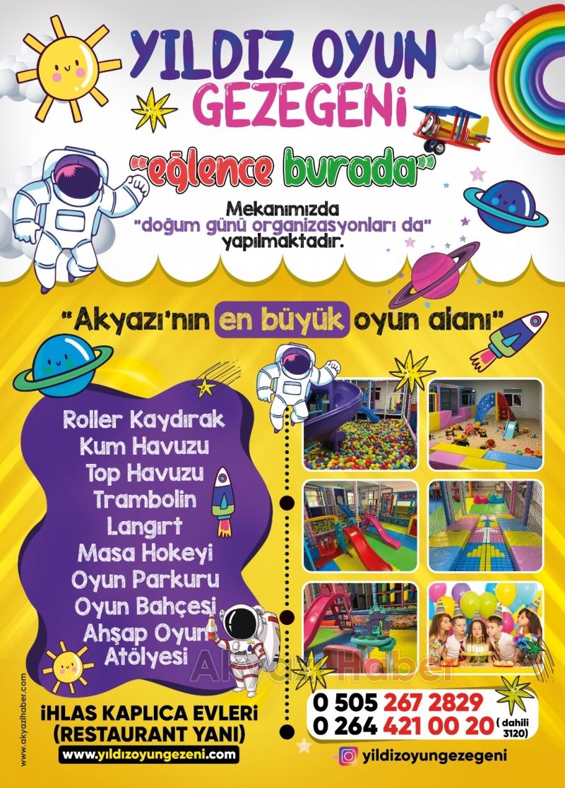 Akyazı'nın en büyük oyun alanında çocuklarınız doyasıya eğlensin