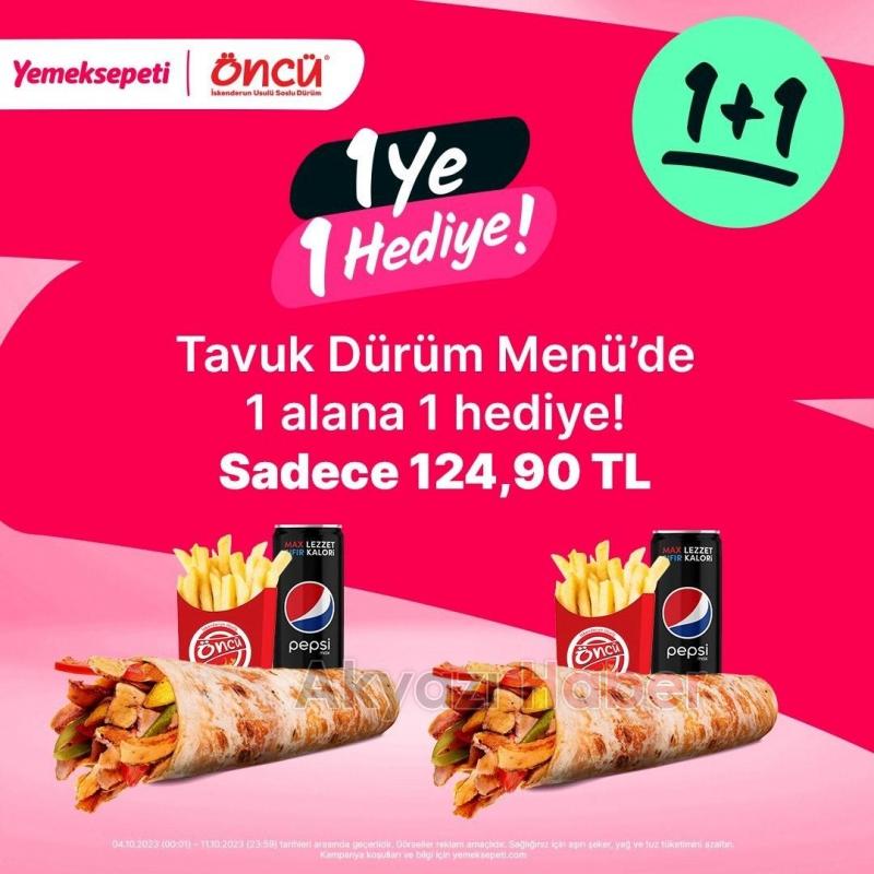 Öncü Döner'den 1 Ye, 1 Hediye!