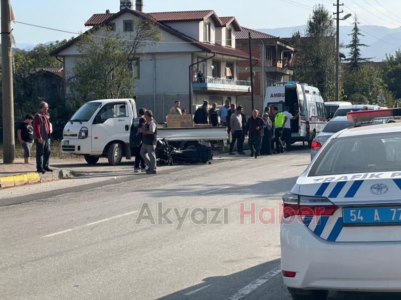 Kaskı sayesinde kazayı hafif yaralı atlattı