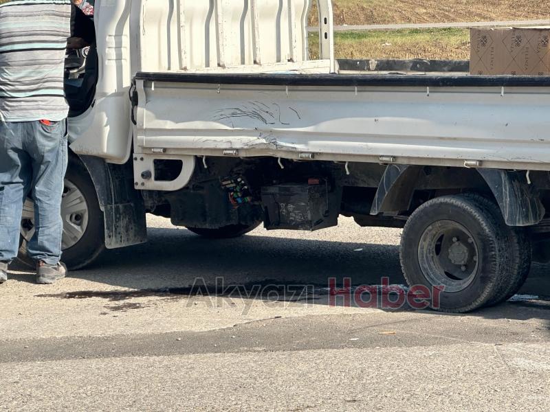 Kaskı sayesinde kazayı hafif yaralı atlattı