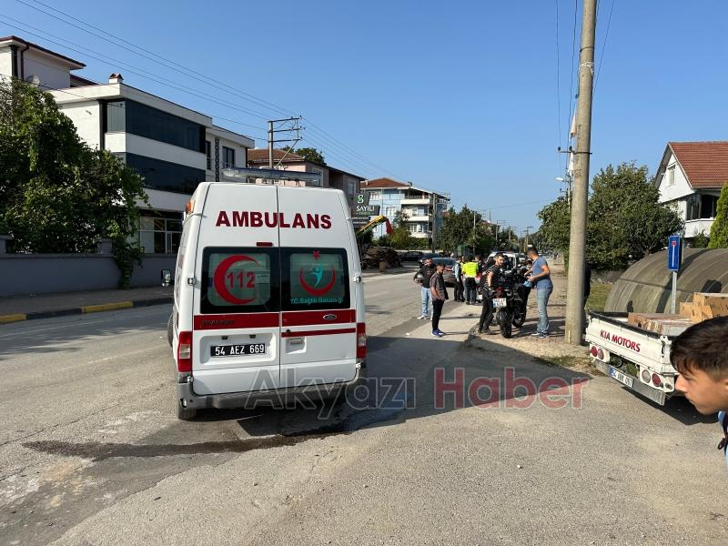 Kaskı sayesinde kazayı hafif yaralı atlattı