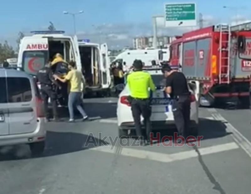 Akyazılı aile kaza yaptı