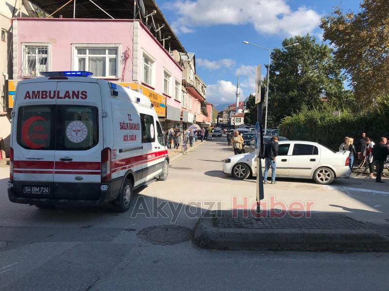 Otomobil çarptığı yaya yaralandı
