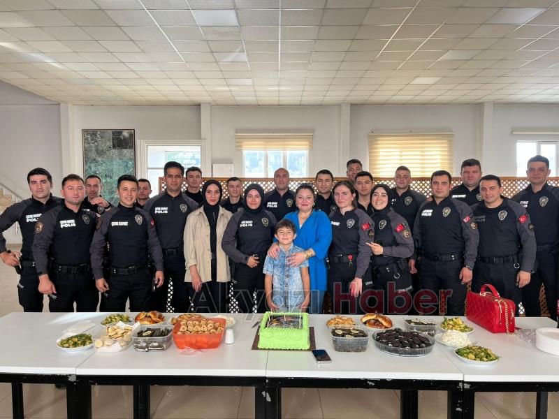 Şehit polisin oğluna unutulmaz bir gün yaşattılar