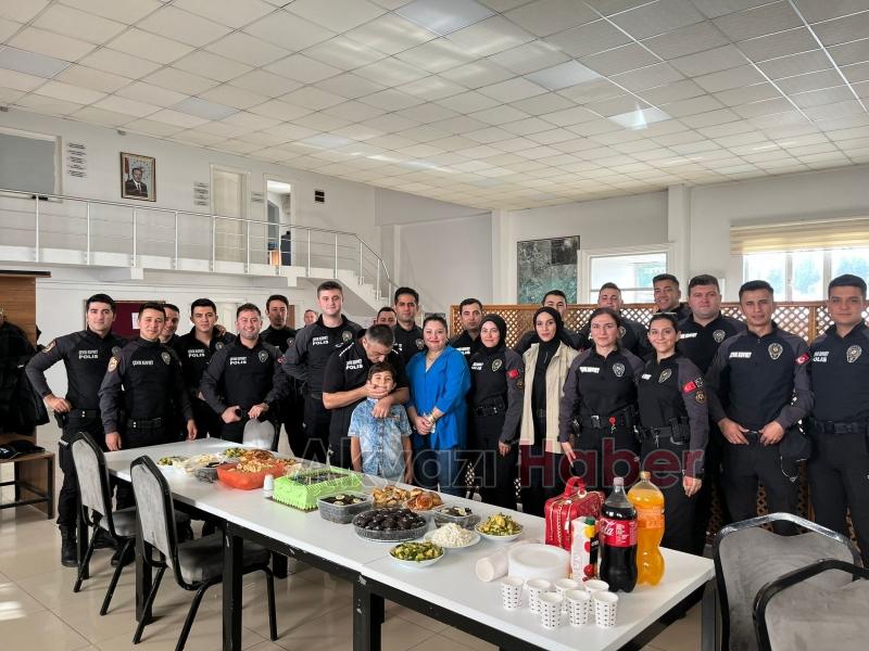 Şehit polisin oğluna unutulmaz bir gün yaşattılar