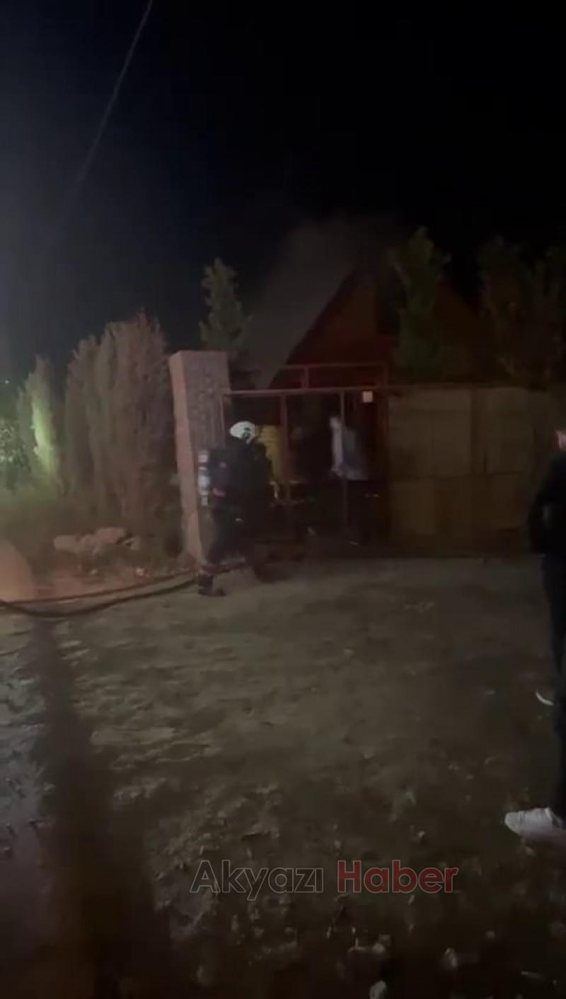 Şömine Bungalovu yaktı