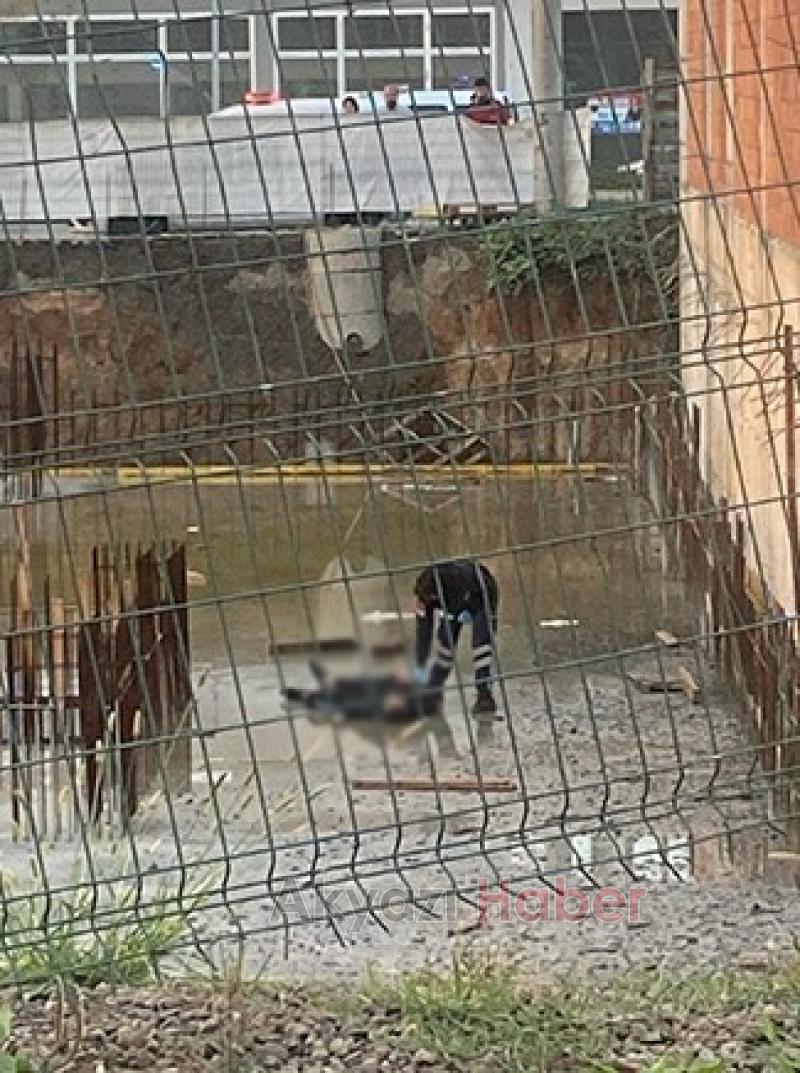 İnşaat temelinde ceset bulundu