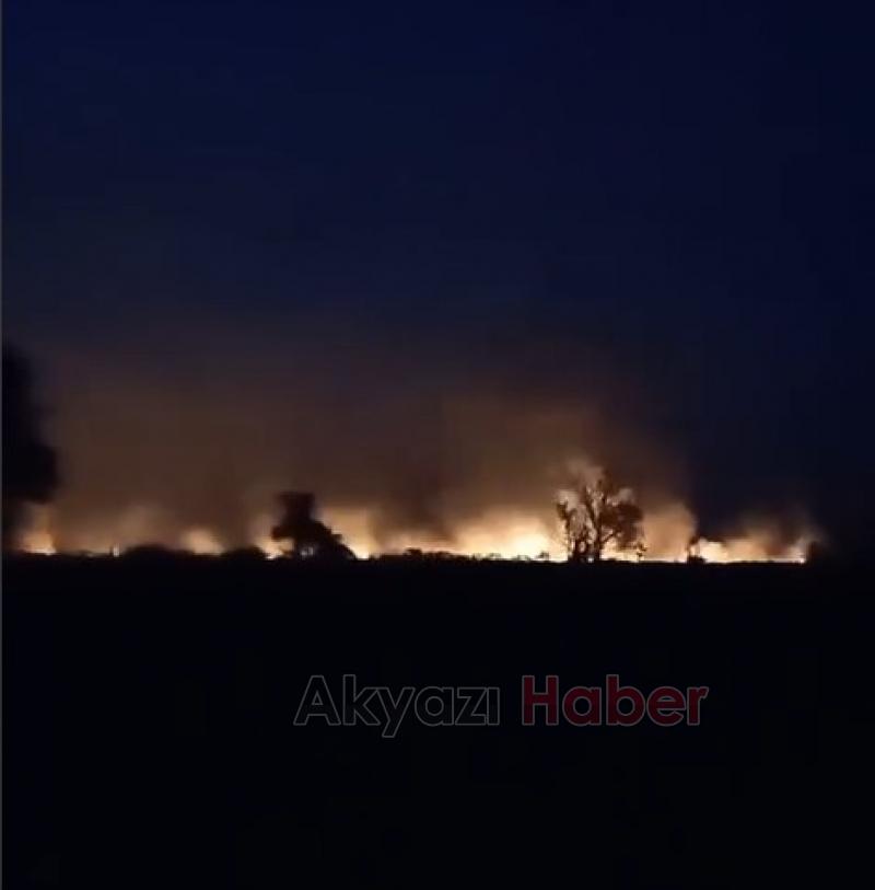 İki mahallede anız yangınları kontrolden çıktı