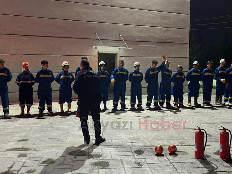 SAKTİM üyeleri yangın eğitimi aldı