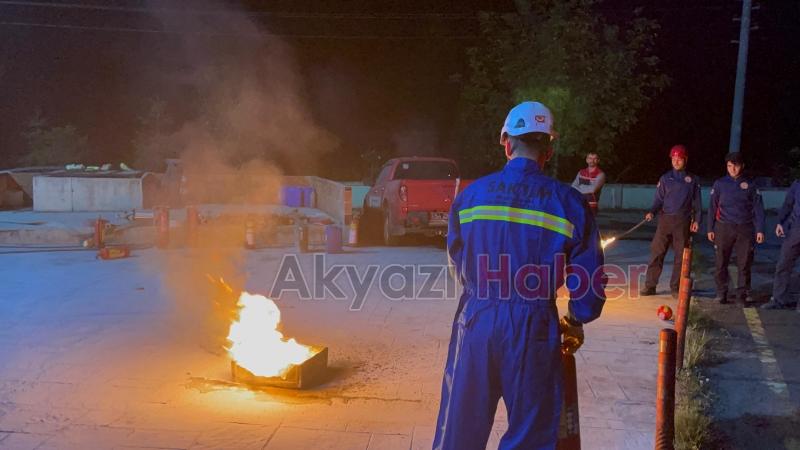 SAKTİM üyeleri yangın eğitimi aldı