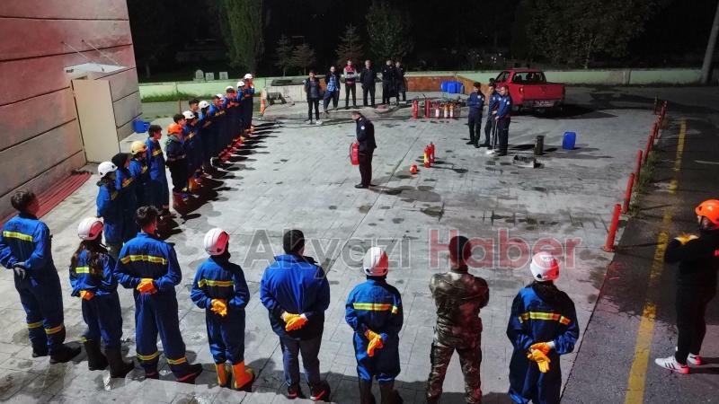 SAKTİM üyeleri yangın eğitimi aldı