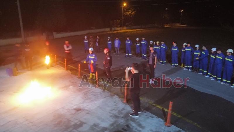 SAKTİM üyeleri yangın eğitimi aldı