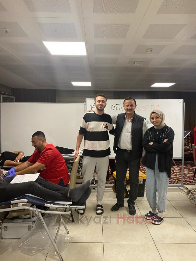 Akyazı KYK'da kan bağışı etkinliği