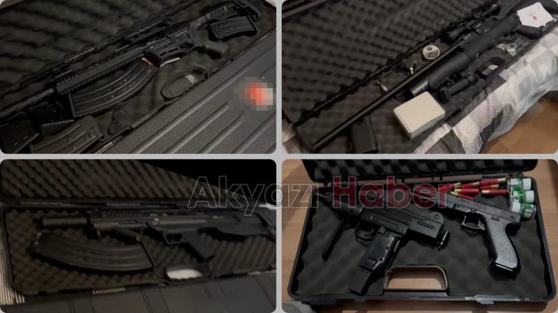 Uzun namlulu silahlarla yakalandılar