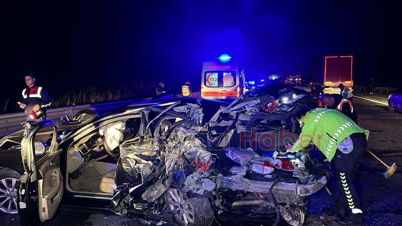 Otoyolda otomobilin çarptığı kişi öldü