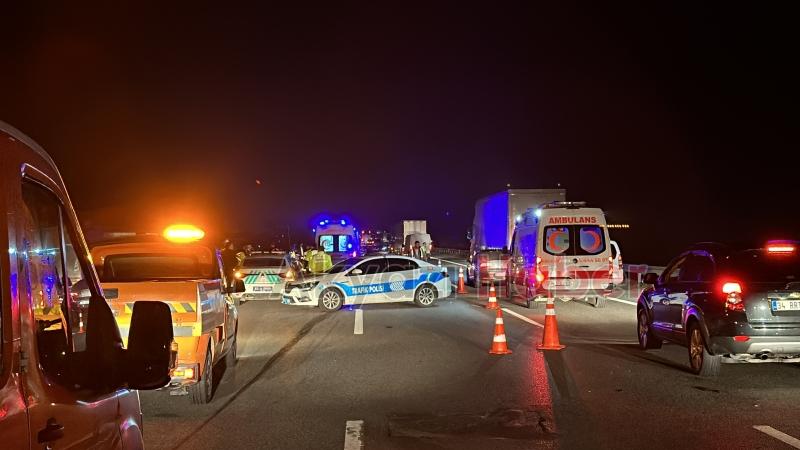 Otoyolda otomobilin çarptığı kişi öldü