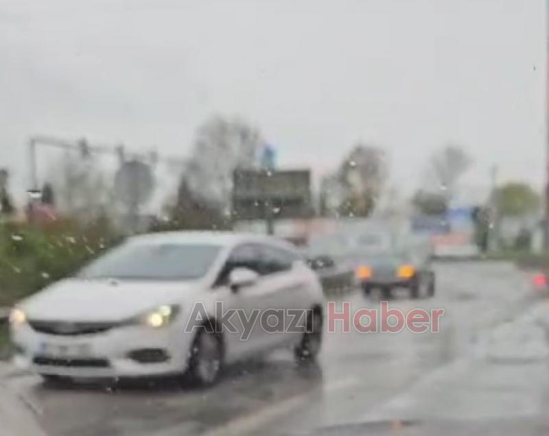 Yolu şaşırdı ters yöne girdi