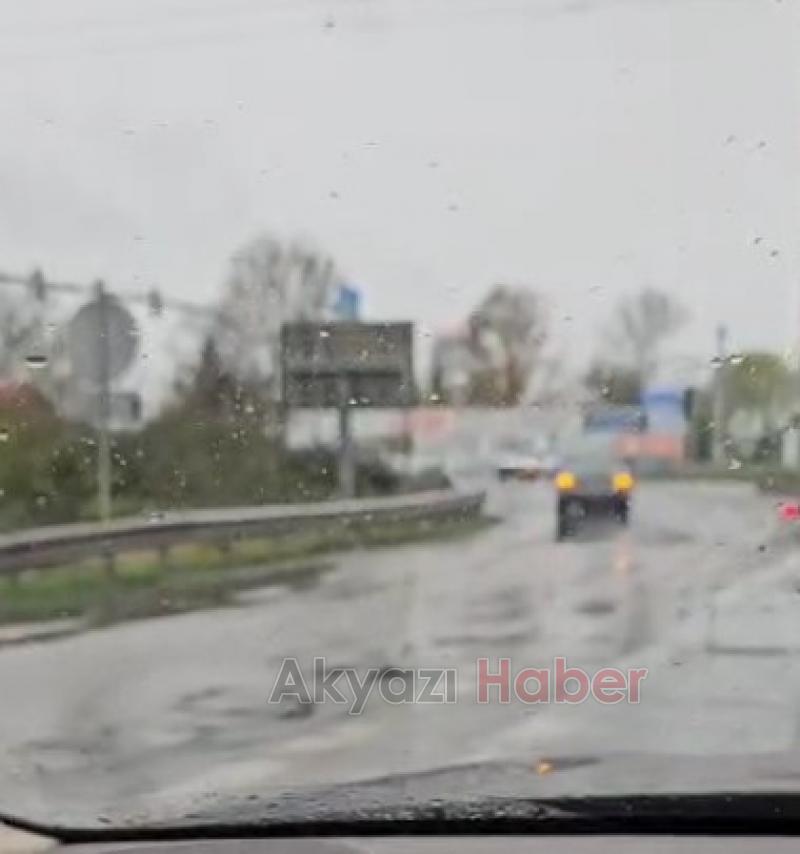 Yolu şaşırdı ters yöne girdi