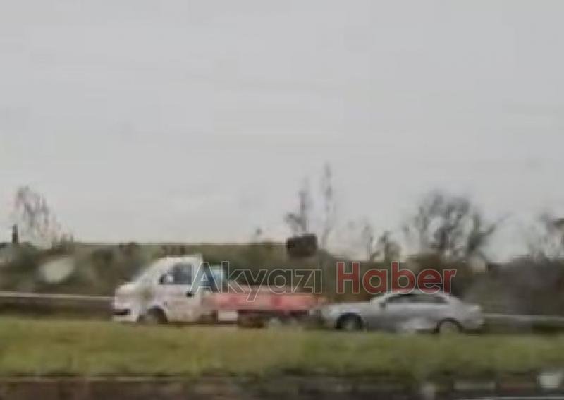 Yolu şaşırdı ters yöne girdi