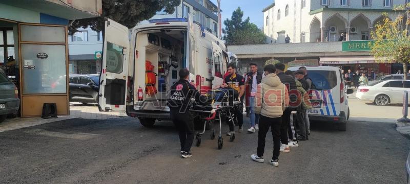 Otomobile çarpan motosikletli yaralandı