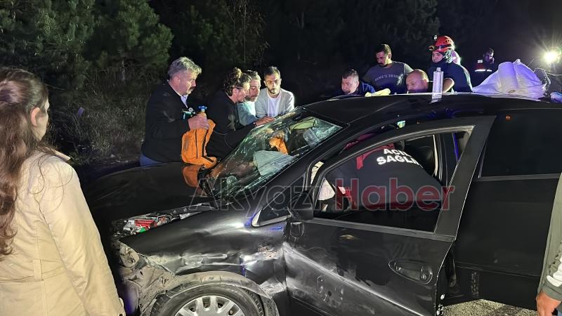 Sakarya-Düzce sınırında kaza: 1 ölü, 7 yaralı