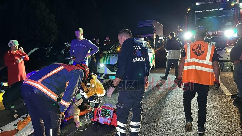 Sakarya-Düzce sınırında kaza: 1 ölü, 7 yaralı