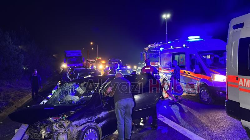 Sakarya-Düzce sınırında kaza: 1 ölü, 7 yaralı