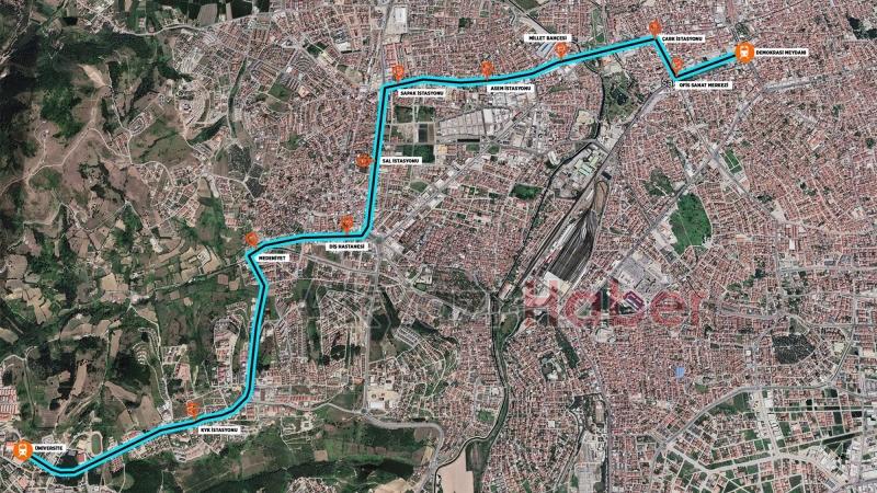 Kampüs-Çarşı raylı sistem hattında protokol imzalandı