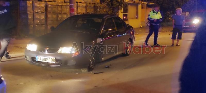 İki otomobilin çarpışması sonucu 2 kişi yaralandı
