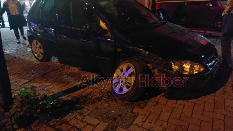 İki otomobilin çarpışması sonucu 2 kişi yaralandı