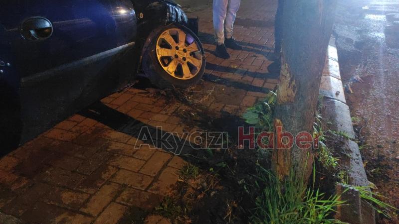 İki otomobilin çarpışması sonucu 2 kişi yaralandı