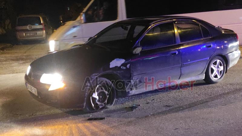 İki otomobilin çarpışması sonucu 2 kişi yaralandı