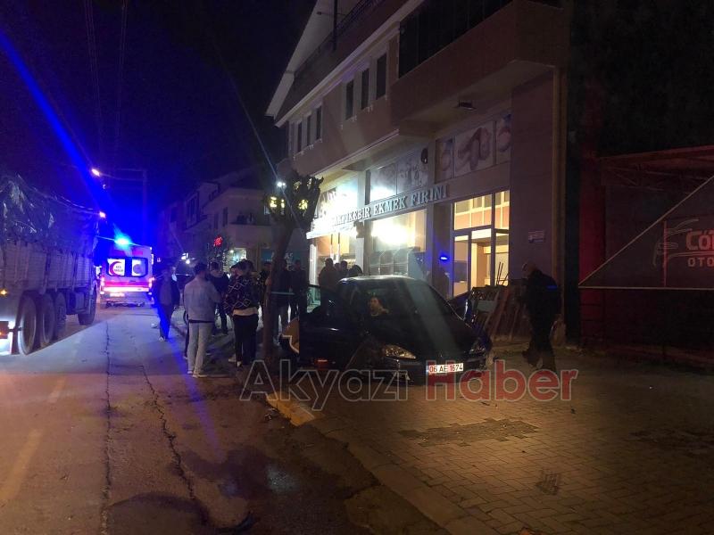 İki otomobilin çarpışması sonucu 2 kişi yaralandı